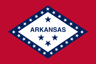 Arkansas drapeau