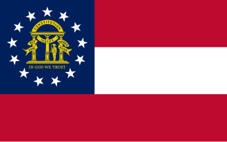 Georgia drapeau