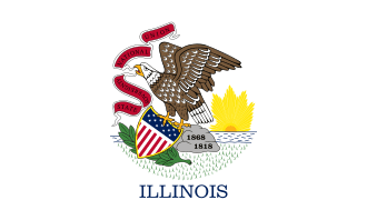 Illinois drapeau