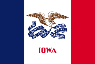 Iowa drapeau