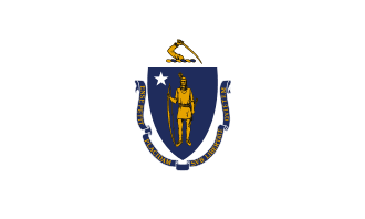 Massachusetts drapeau
