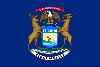 Michigan drapeau