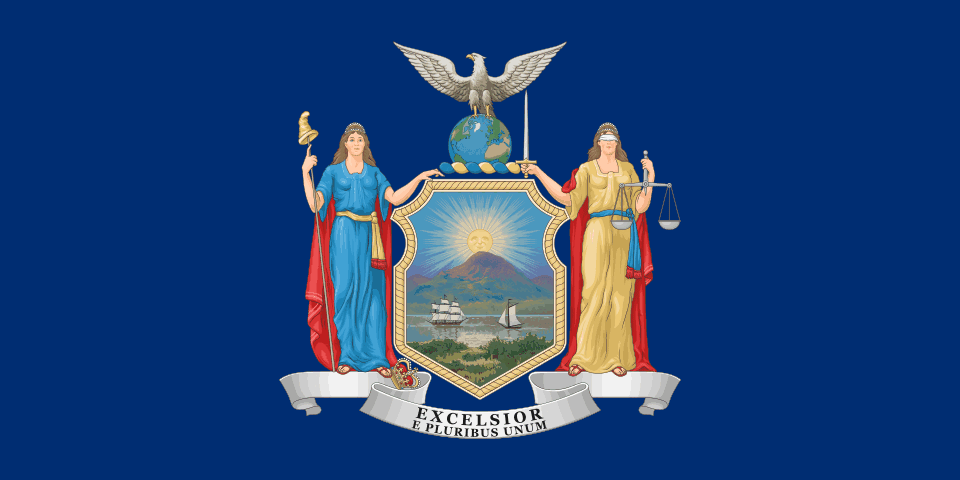 New York drapeau