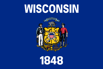 Wisconsin drapeau
